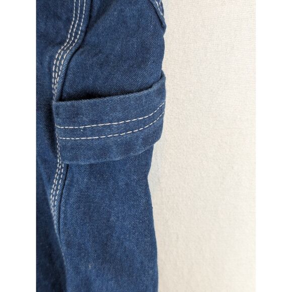 Liberty Overalls with Carpenter Loop Blue Men's Size 48x28 - Picture 6 of 15